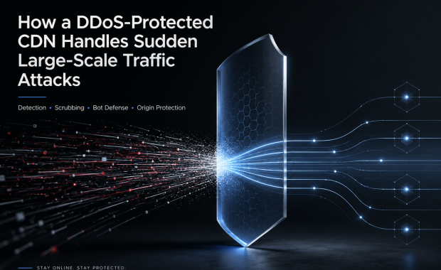 DDoS-Protected CDN: How It Stops Large-Scale Traffic Attacks